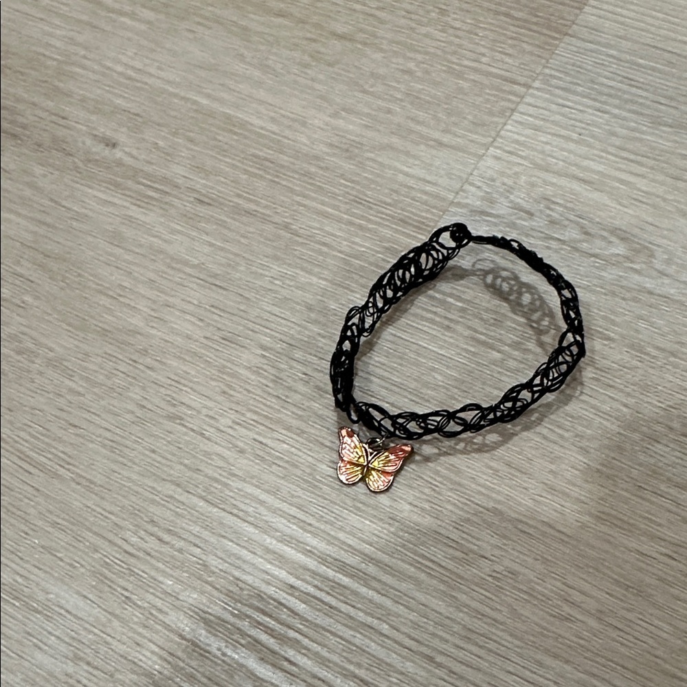 Y2K Early 2000's Stretchy Black Choker Necklace or Bracelet